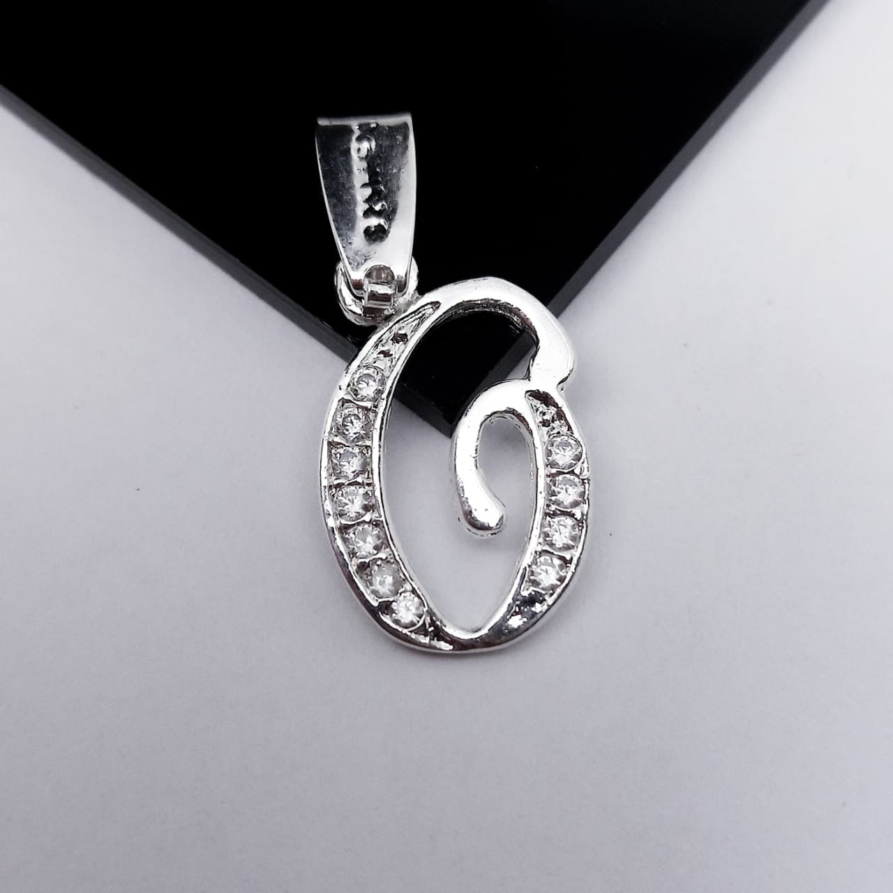 #D116 - Dije De Letra Con Zirconia De Plata - A10/1.2