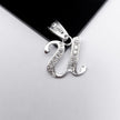 #D116 - Dije De Letra Con Zirconia De Plata - A10/1.2