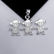 #D226 - Dije De 3 Niños o Niñas - A07/2.8
