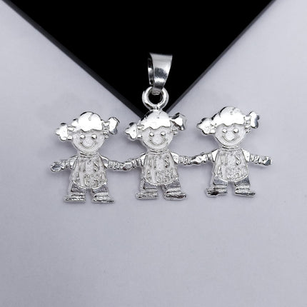 #D226 - Dije De 3 Niños o Niñas - A07/2.8