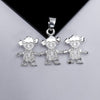 #D226 - Dije De 3 Niños o Niñas - A07/2.8