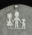 #D369 - Dije Familiar - Mamá, Papá y Niña o Niño - B19/2.0