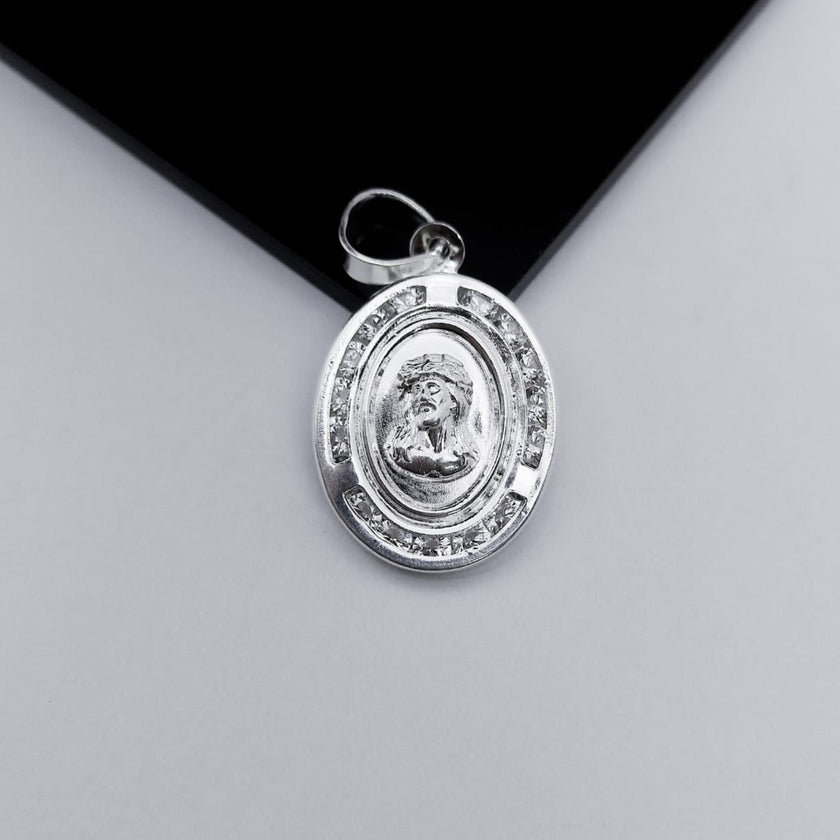 #D342 - Dije/Medalla De Jesús Con Corona De Espinas - A13/2.8