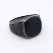 #AC137 - Anillo Caballero Cuadrado Plata - C08/6.5