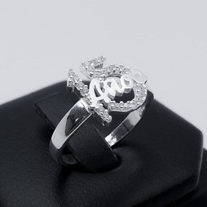 #AD362 - Anillo De 15 años/XV's Piedra Zirconia Plata - A13/2.6