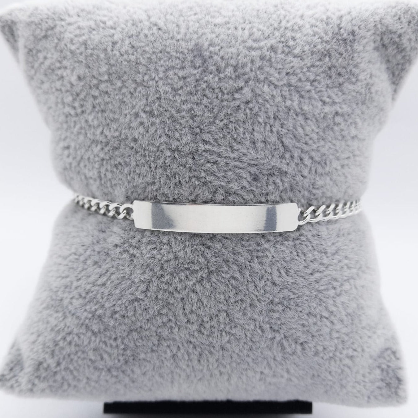 #ESC136 - Esclava Barbada Plata - 080 - 3 mm - A07/3.6