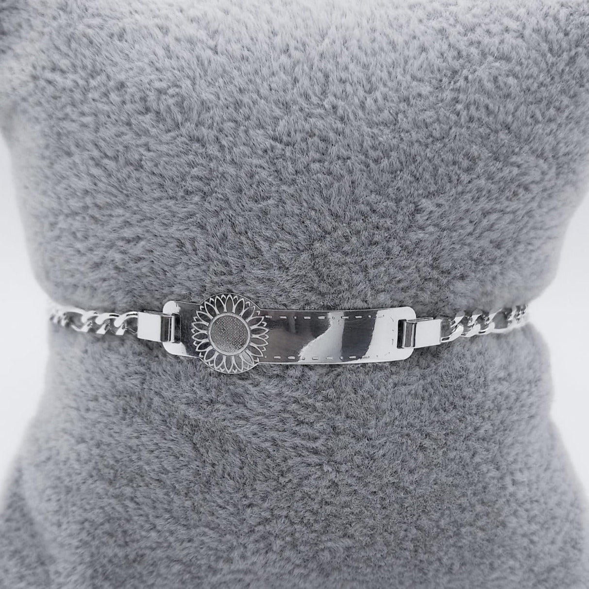 #ESC164 - Esclava De Girasol Plata - A13/3.6