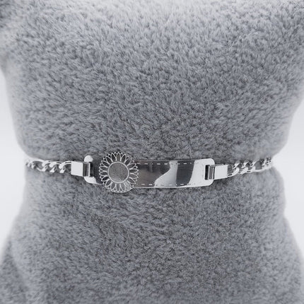 #ESC164 - Esclava De Girasol Plata - A13/3.6