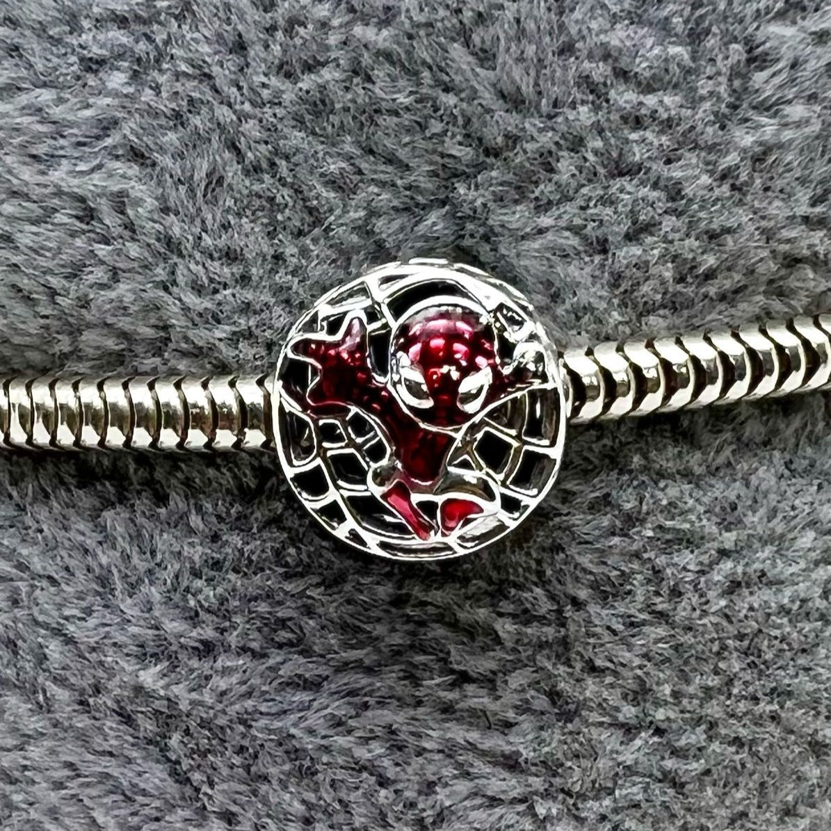 #PAN217 - Charm Hombre Araña / Spiderman Plata- B12/2.0