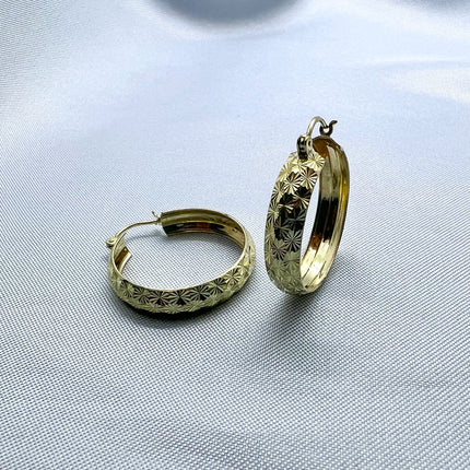 #ARR10112 - Arracada Diamantada De Oro 10k - H05/3.1