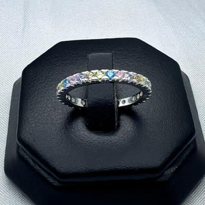 #AD260 - Anillo Churumbela Con Piedra Zirconia De Plata - B18/2.4