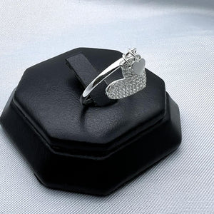 #AD338 - Anillo De Dijes Corazones Con Piedras - C14/2.2