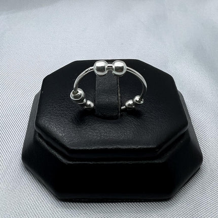 #AD337 -  Anillo De Ansiedad/Anti Estrés/Relajante Plata - A09/1.4