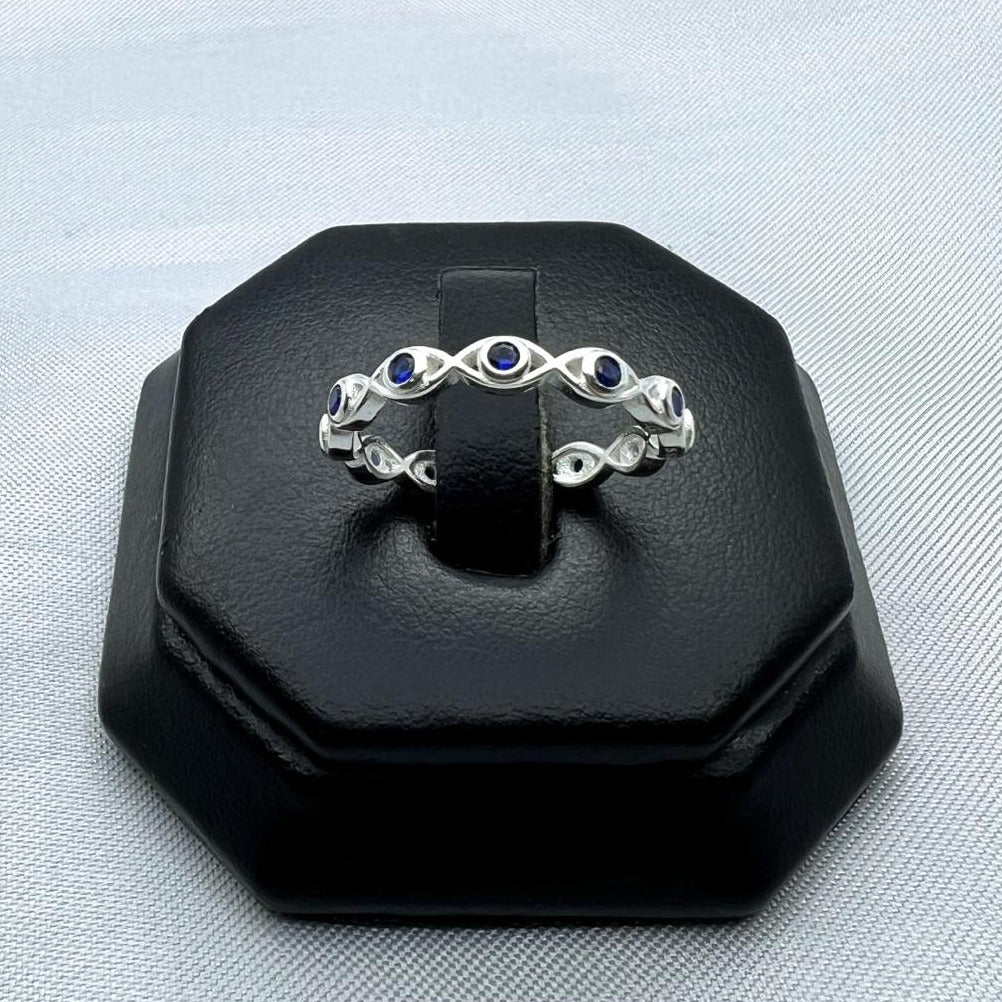 #AD340 - Anillo Ojo Turco Con Piedra -  B12/2.0
