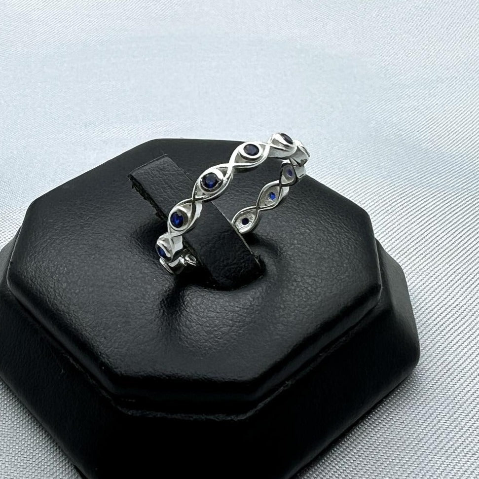 #AD340 - Anillo Ojo Turco Con Piedra -  B12/2.0