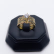 #AD10101 - Anillo Semanario Solitario De 3 Oros De Oro 10K - H02/3.5