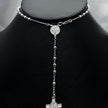 #MR124 - Rosario De San Benito Liso Plata - 3 mm - A06/8.0