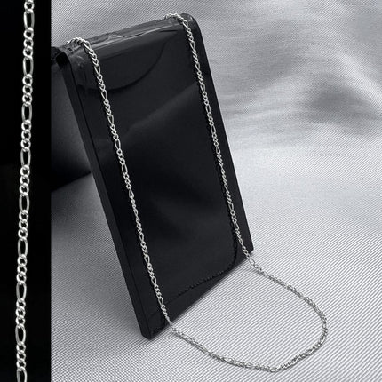 #CAD173 - Cadena Cartier Plata - 020 - 1 mm - A05/1.2