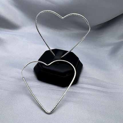 #ARR145 - Arracada De Corazón Diamantada - A07/1.6