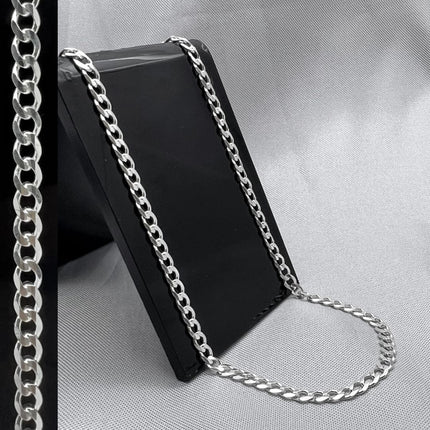 #CAD223 - Cadena Barbada Plata - 080 - 3 mm - A04/9.0