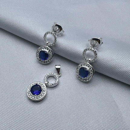 #J120 - Juego De Broquel, Dije Y Anillo - C14/7.6