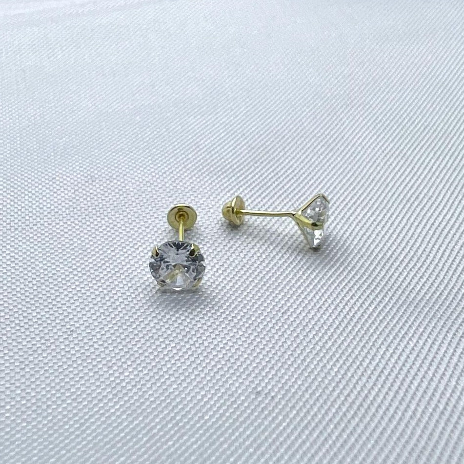 #B10199 - Broquel Recto De Oro10k 5mm/#5 De 4 Uñas - L105/