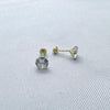 #B10199 - Broquel Recto De Oro10k 5mm/#5 De 4 Uñas - L105/