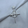 #D543 - Dije Cruz De Los Clavos Santos Con Corona De Espinas - C18/6.4
