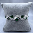 #PA308 - Pulsera De Hojas Con Flores De Piedra - B12/11.0