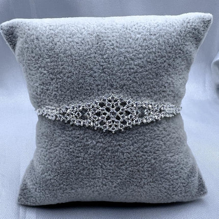 #PA310 - Pulsera De Copo De Nieve Con Piedras - B12/7.3