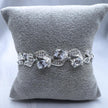 #PA308 - Pulsera De Hojas Con Flores De Piedra - B12/11.0