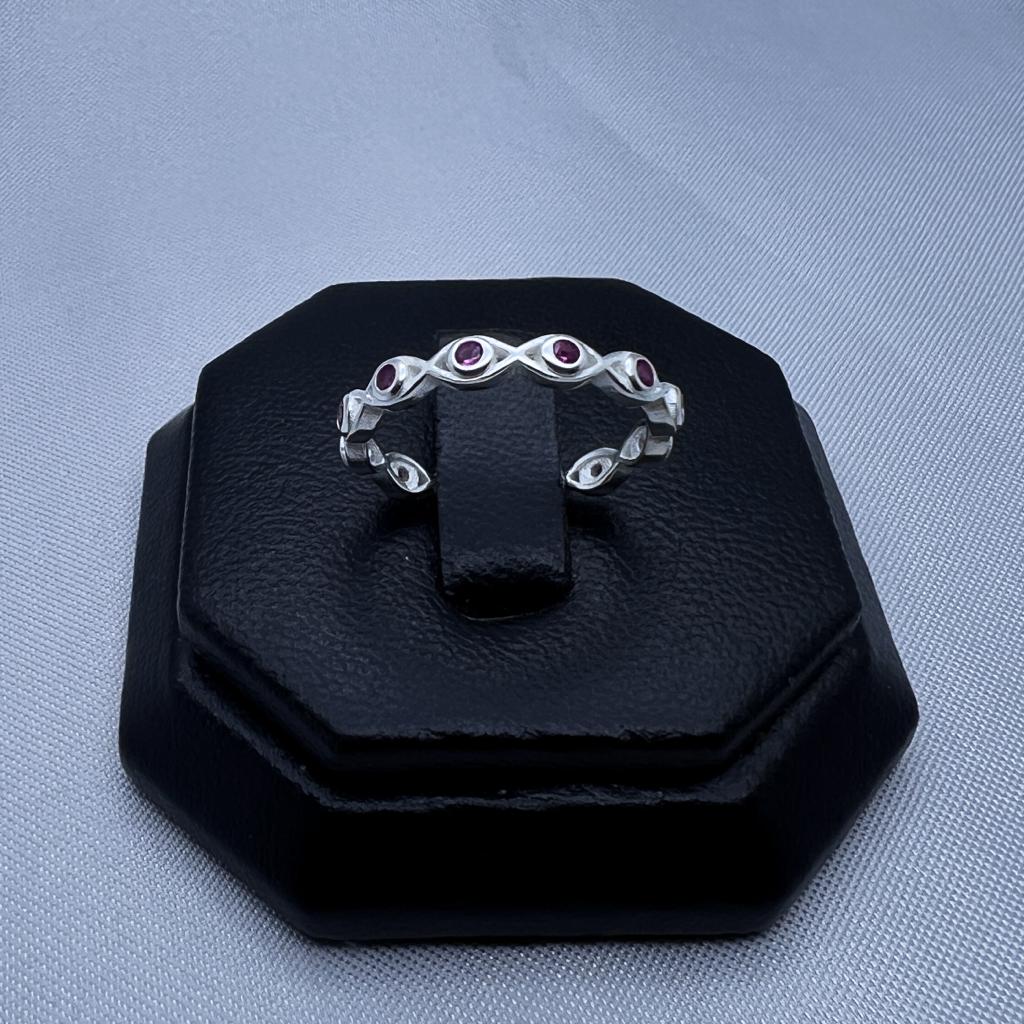 #AD340 - Anillo Ojo Turco Con Piedra -  B12/2.0