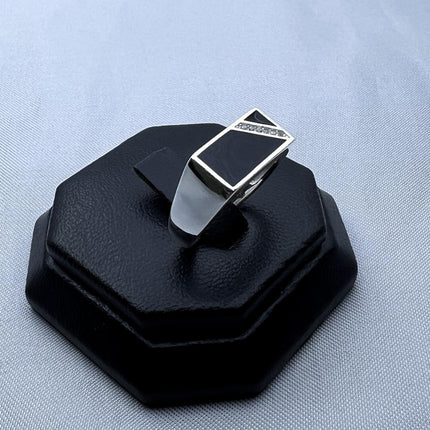 #AC158 - Anillo De Caballero De Plata - B12/4.4