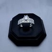 #AL134 - Alianza De Plata Triple De Matrimonio/Compromiso/Promesa - B12/3.5