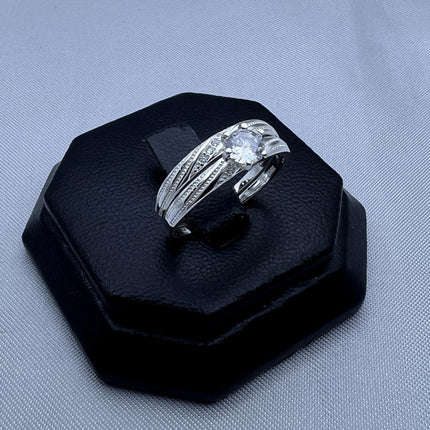 #AL131 - Alianza Triple De Matrimonio/Compromiso/Promesa De Plata - B12/3.4