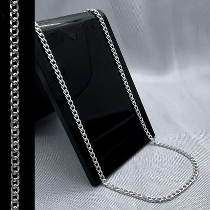 #CAD254 - Cadena Barbada Diamantada Abierta 080 - 4 mm - A05/6.5