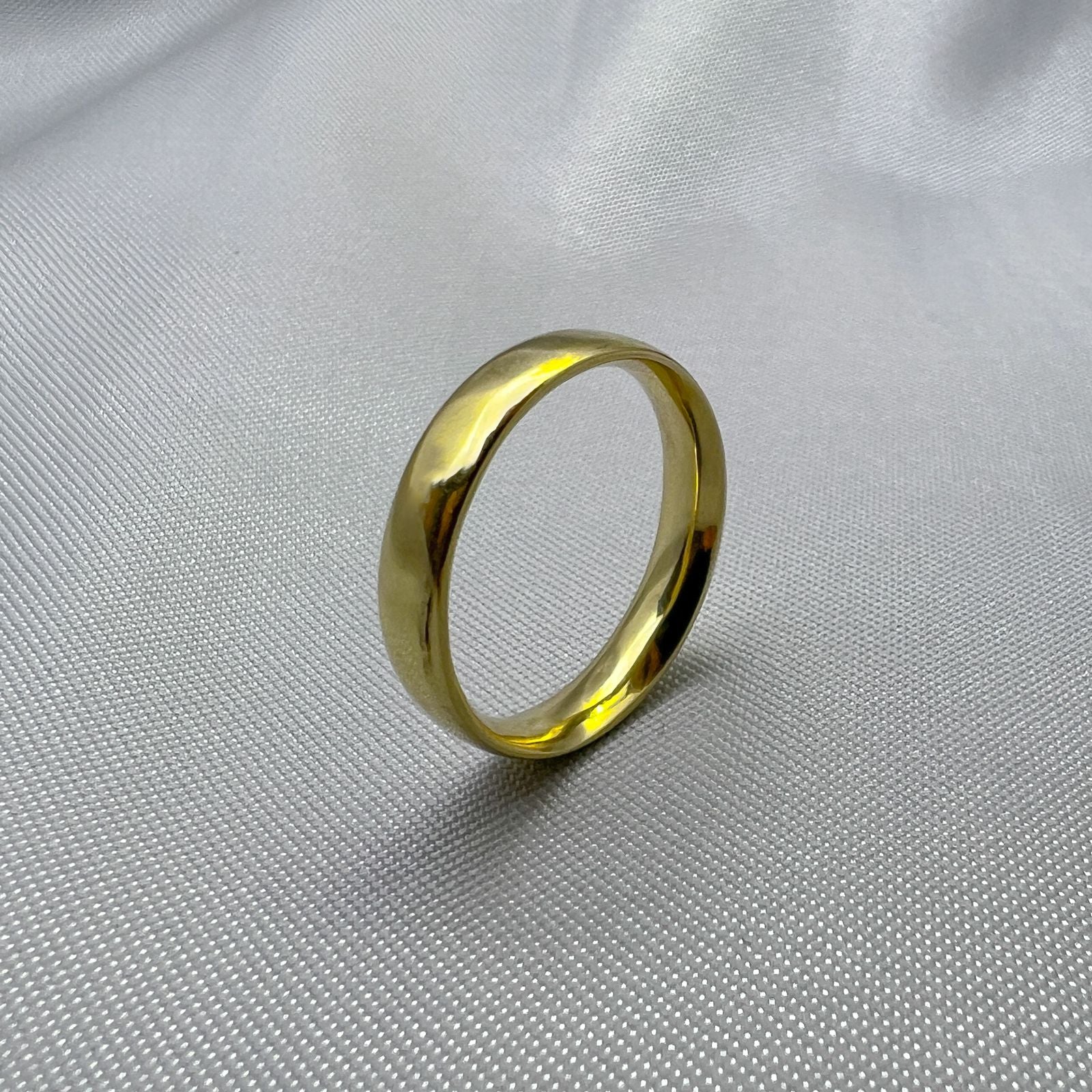 #AG10103 - Argolla Lisa Confort Oro 10K - H10/3.5