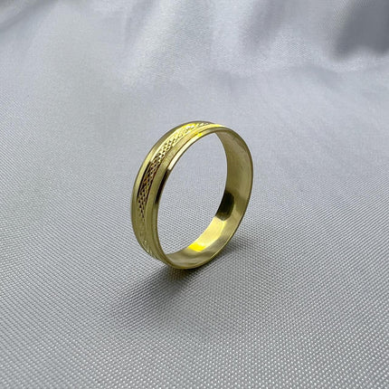 #HE165 - Argolla Diamantada Oro 10K - H10/1.6