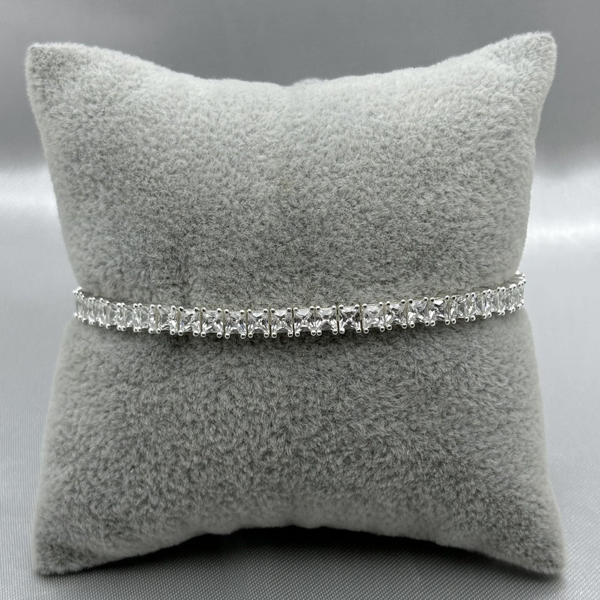 #PA335 - Pulsera/Pulso De Plata Tipo Tenis -C14/13.5