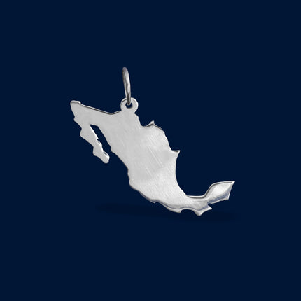 #HE164 - Dije Personalizado De México De Plata - DE021/