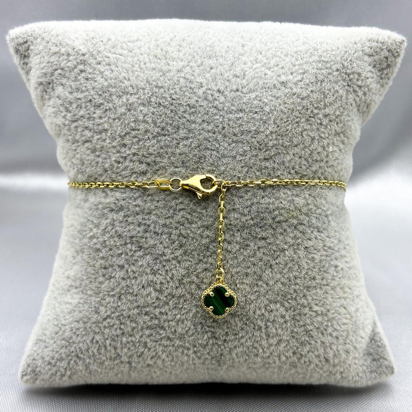 #PA10111- Pulsera Tipo Van Cleef De 1 Trébol De Oro 10K - H16/2.2