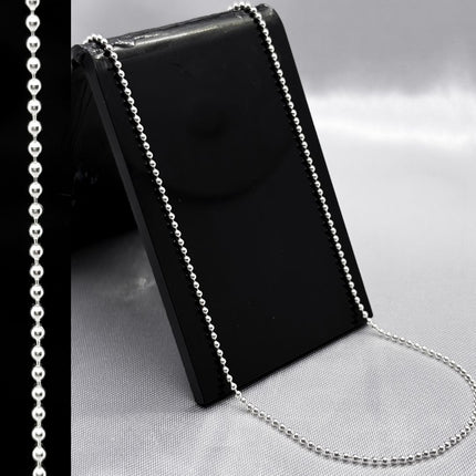#CAD146 - Cadena De Bolitas Plata - B1.2 - 1.5 mm - A05/3.2