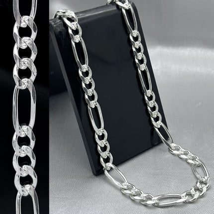 #CAD164 - Cadena Cartier Diamantada Plata - 150 - 6mm -A05/25.4