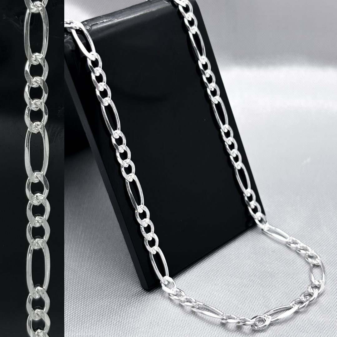 #CAD207 - Cadena Cartier Diamantada Plata - 100 - 4 mm - A05/11.4
