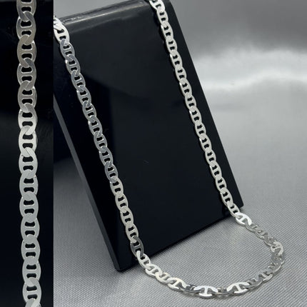 #CAD176 - Cadena Tejido Marinera Plata - 080 - 3.5 mm  - A05/8.2