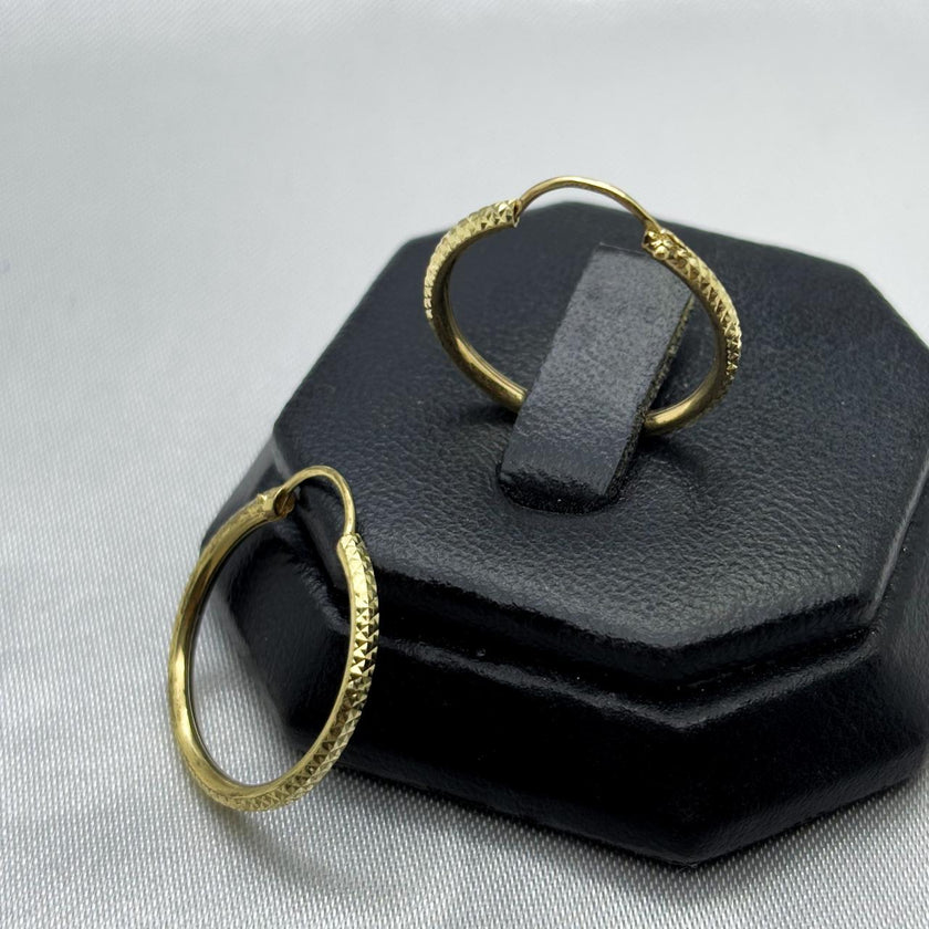 #ARR10115 - Arracada Diamantada 10k - H03/2.2