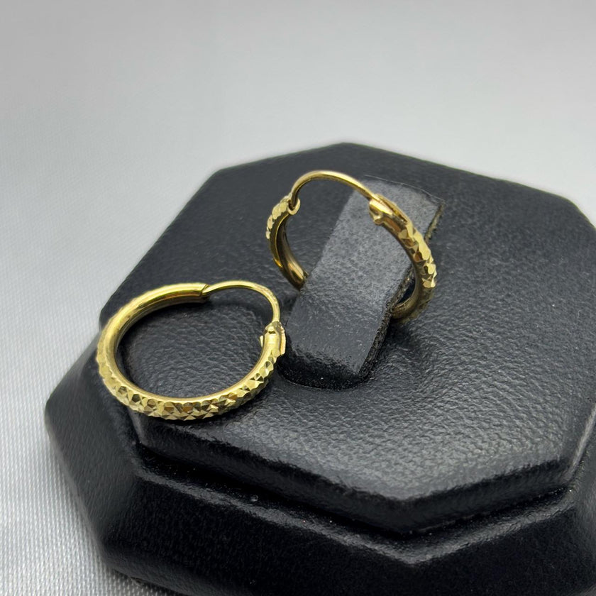 #ARR10115 - Arracada Diamantada 10k - H03/2.2