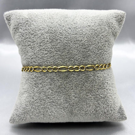 #PO10110 - Pulso Cartier Abierta Con Rodio Oro 10k - 080 - 3.5mm - H01/2.4