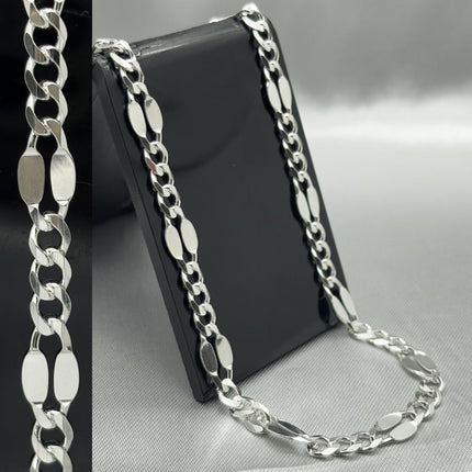 #CAD157 - Cadena Chival Plata - 120 - 7 mm - A05/16.0