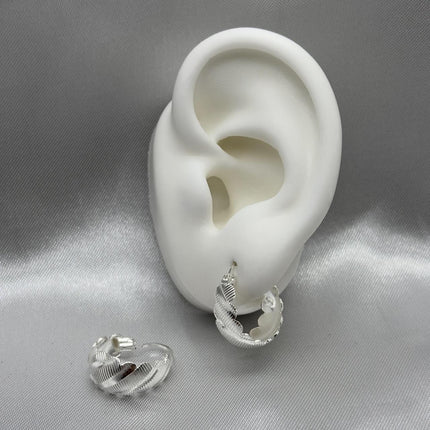 #ARR114 - Arracada Diamantado Aleatorio Plata - A09/3.8